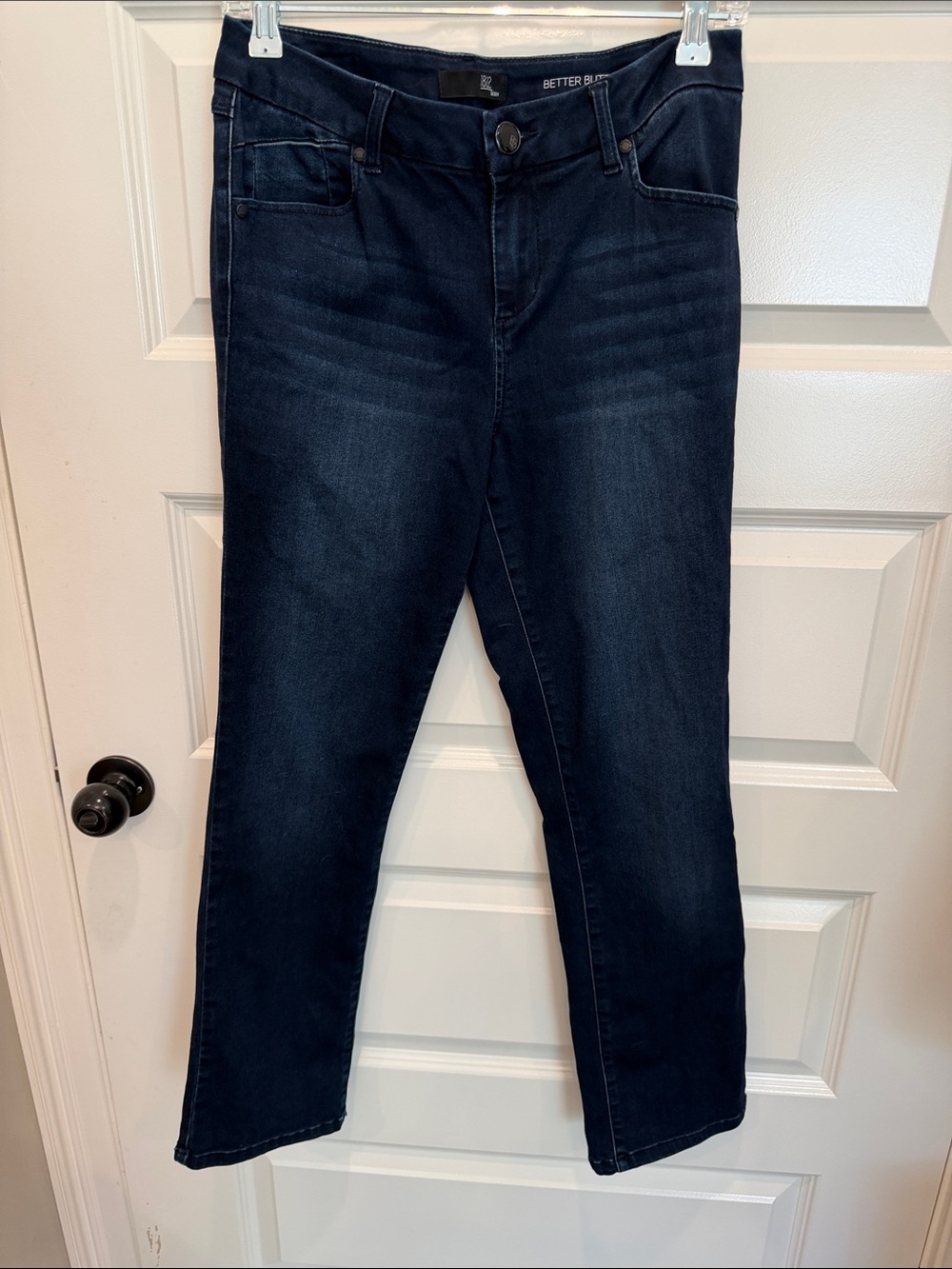 1822 Denim Dark Blue Straight Leg Jeans